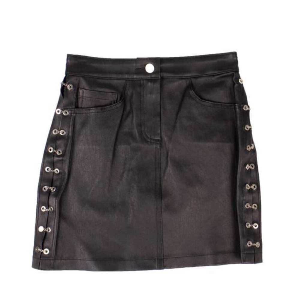 Amiri leather skirt